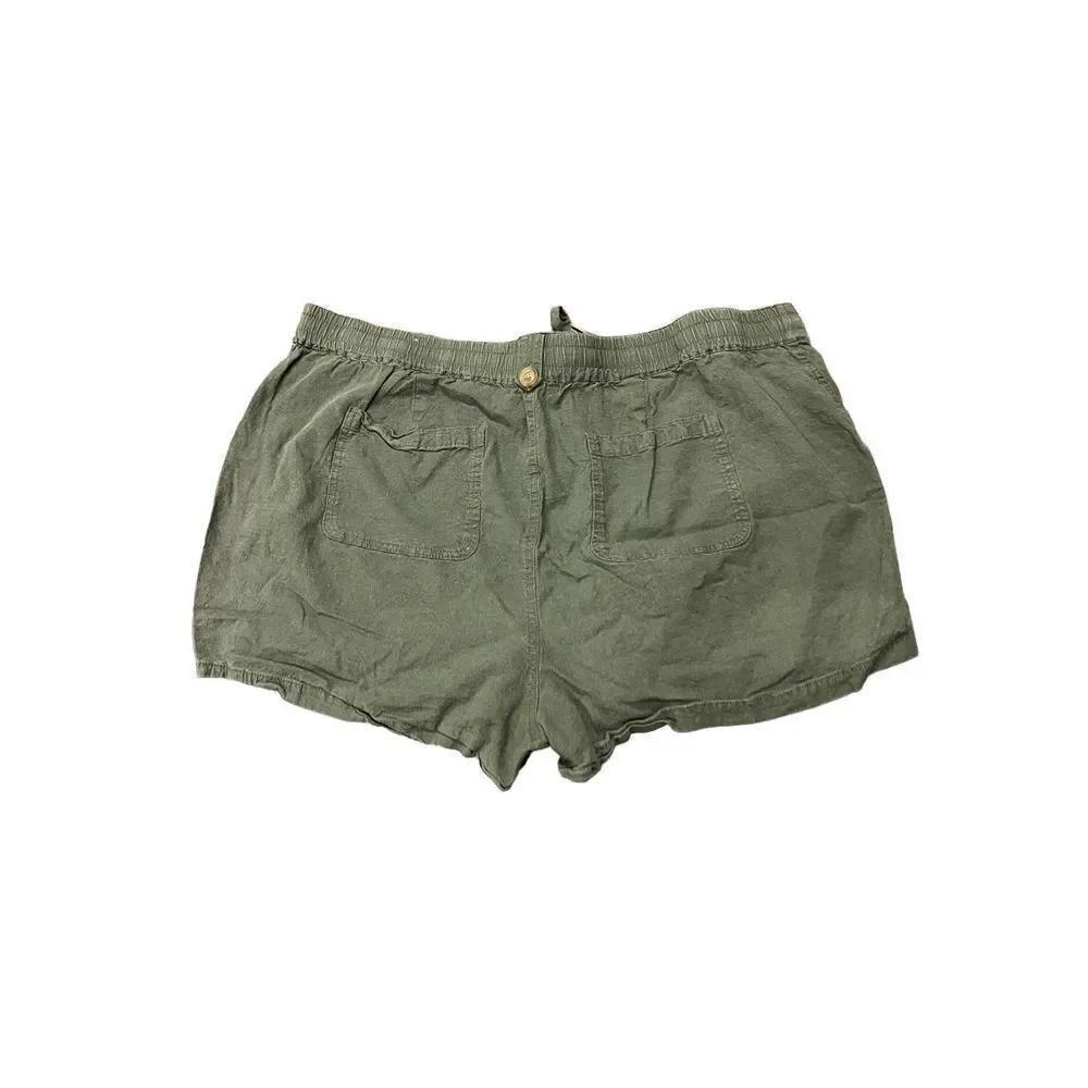 Torrid 5 Inch Pull-On Linen Blend Mid-Rise Short 20
